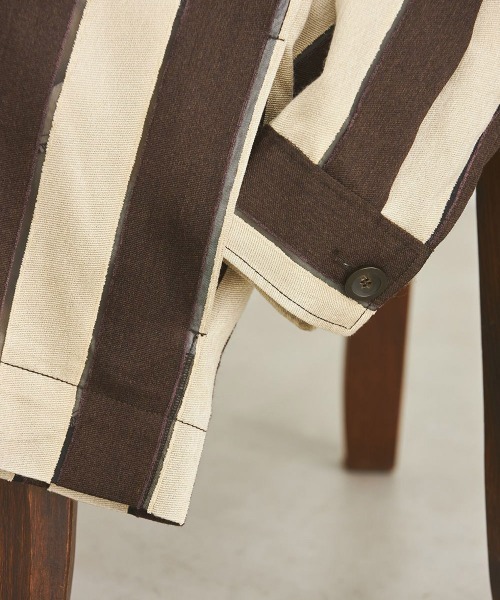 TODAYFUL（トゥデイフル）の「【TODAYFUL(トゥデイフル)】ジャガードストライプジャケット（その他アウター・レディース・ダークブラウン・38）」の8枚目の写真
