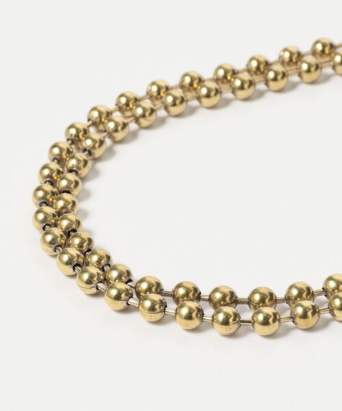 BEAMS BOY（ビームスボーイ）の「PIKE / ボールチェーン 2WAY ネックレス（ネックレス・レディース・シルバー/イエロー系その他5・ONE SIZE）」の8枚目の写真