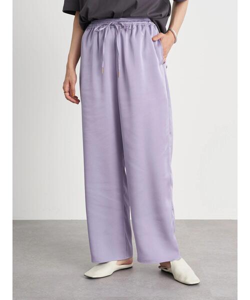 earth music&ecology（アースミュージックアンドエコロジー）の「シャイニーサテンパンツ ＊（その他パンツ・レディース・ブルー/パープル/ミント・FREE）」の16枚目の写真