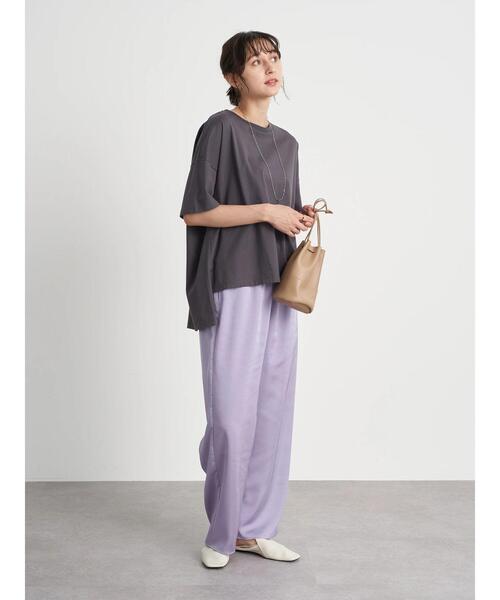 earth music&ecology（アースミュージックアンドエコロジー）の「シャイニーサテンパンツ ＊（その他パンツ・レディース・ブルー/パープル/ミント・FREE）」の14枚目の写真