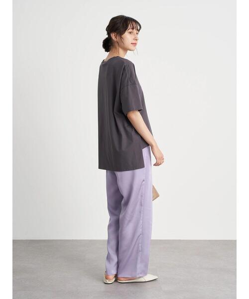 earth music&ecology（アースミュージックアンドエコロジー）の「シャイニーサテンパンツ ＊（その他パンツ・レディース・ブルー/パープル/ミント・FREE）」の11枚目の写真