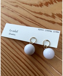 【Le soleil】コロンと可愛い フープピアス(MA)