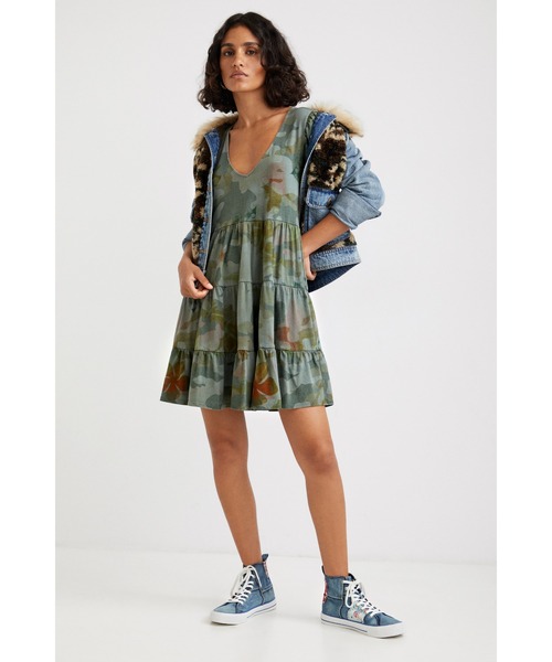 Desigual(デシグアル)の「ルーズショートワンピース(ワンピース・レディース・ブラック・L/SS/S/2L/M)」の8枚目の写真