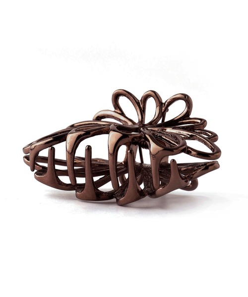 ANEMONE（アネモネ）の「メタルフラワーバンス[M]【動画あり】（バレッタ/ヘアクリップ・レディース・ブラウン/ゴールド/シルバー・FREE）」の6枚目の写真