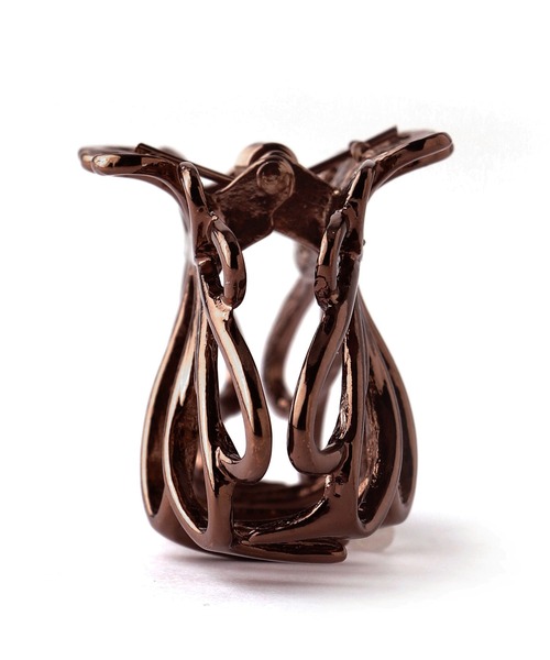 ANEMONE（アネモネ）の「メタルフラワーバンス[M]【動画あり】（バレッタ/ヘアクリップ・レディース・ブラウン/ゴールド/シルバー・FREE）」の7枚目の写真