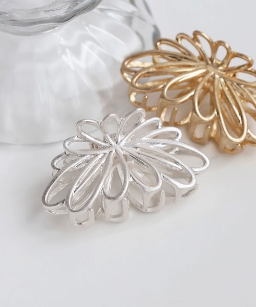 バレッタ ナノグラム モノグラムフラワー エナメル ヘアクリップ バレッタ ナノグラム モノグラムフラワー エナメル ヘアクリップ