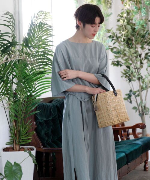 NIMES（ニーム）の「ファティマ Fatima Morocco ストローワンハンドルS（かごバッグ・レディース・ブラック・FREE）」の2枚目の写真