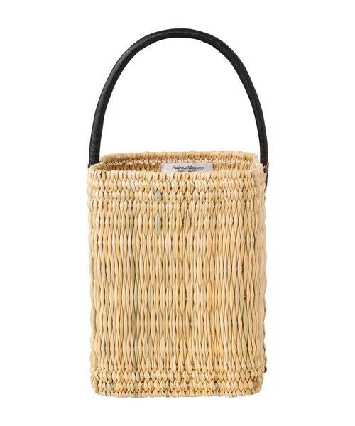 NIMES（ニーム）の「ファティマ Fatima Morocco ストローワンハンドルS（かごバッグ・レディース・ブラック・FREE）」の8枚目の写真