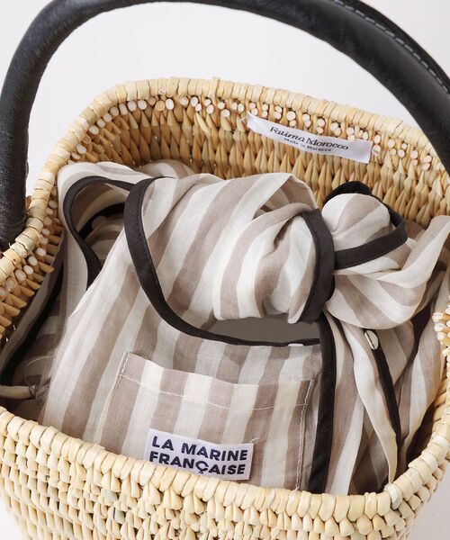 NIMES（ニーム）の「ファティマ Fatima Morocco ストローワンハンドルS（かごバッグ・レディース・ブラック・FREE）」の7枚目の写真