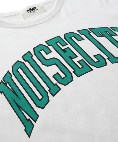 NOISE MAKER(ノイズメーカー)の「カレッジロゴオーバーサイズTシャツ|クルーネック半袖(Tシャツ/カットソー・レディース・サックスブルー/ホワイト/ブラック・34/36/38)」の12枚目の写真