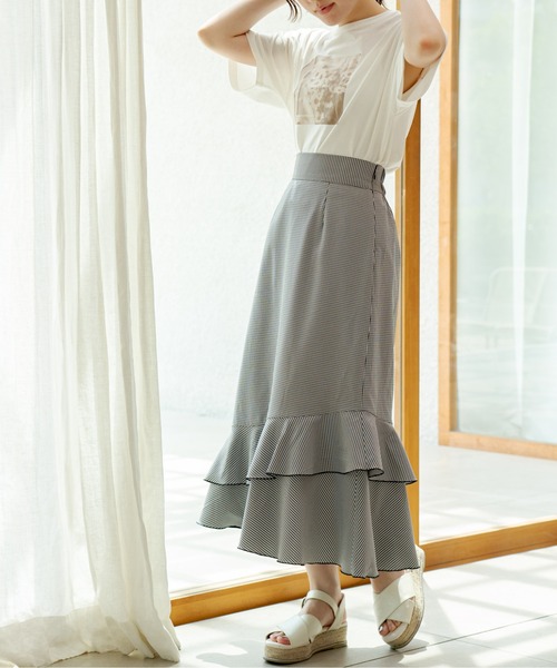 OLIVE des OLIVE（オリーブデオリーブ）の「emo-photoプリントTシャツ（Tシャツ/カットソー・レディース・オフホワイト/ピンク/アイボリー・FREE）」の18枚目の写真