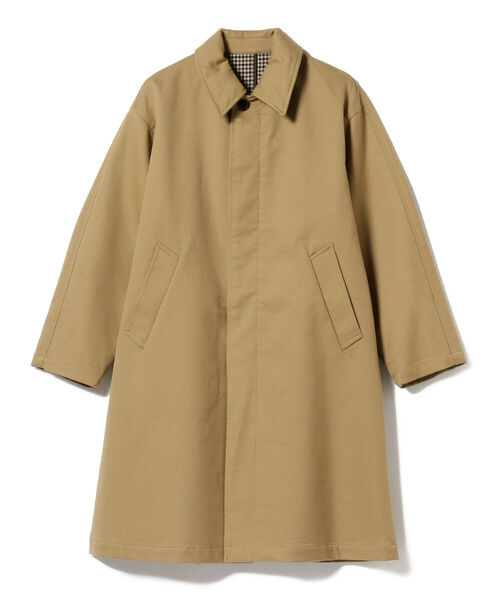 BEAMS LIGHTS（ビームスライツ）の「BEAMS LIGHTS / ダブルフェイス ステンカラー コート（ステンカラーコート・メンズ・ベージュ・1/2/4/3）」の2枚目の写真