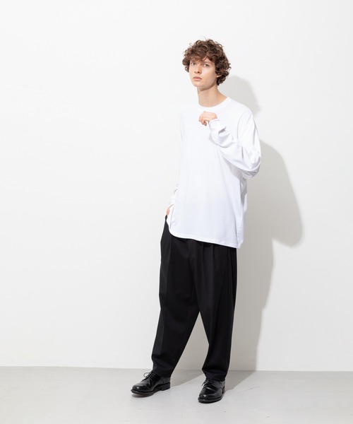 MYSTR(ミスタ)の「Basic L/S T-Shirt(Tシャツ/カットソー・メンズ・ホワイト/ブラック/グレー・S/M/L)」の11枚目の写真
