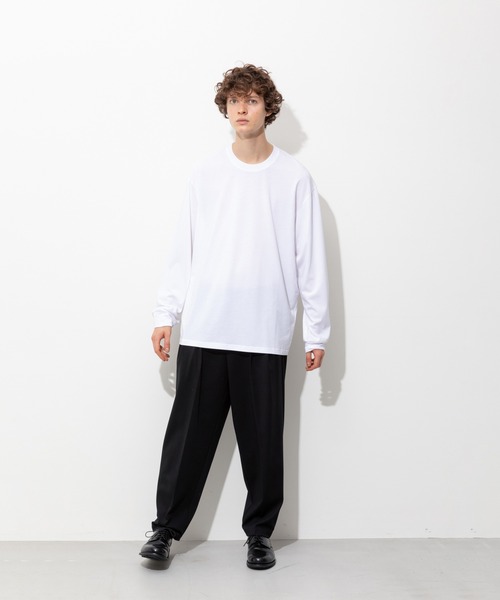MYSTR(ミスタ)の「Basic L/S T-Shirt(Tシャツ/カットソー・メンズ・ホワイト/ブラック/グレー・S/M/L)」の21枚目の写真