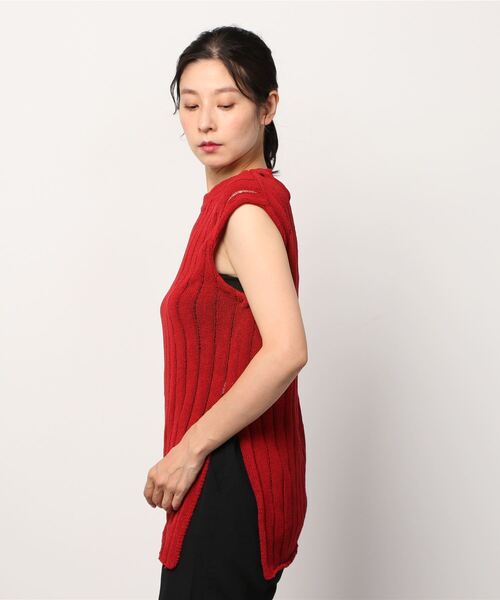 VINCA(ヴィンカ)の「VINCA V051820(Tシャツ/カットソー・レディース・レッド/ライトイエロー・ONE SIZE)」の3枚目の写真