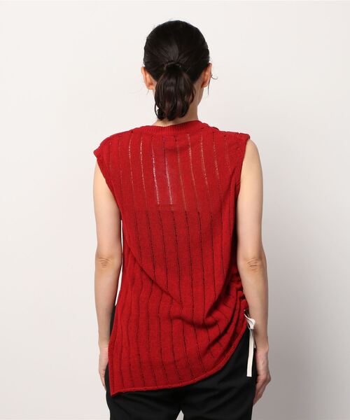 VINCA(ヴィンカ)の「VINCA V051820(Tシャツ/カットソー・レディース・レッド/ライトイエロー・ONE SIZE)」の4枚目の写真