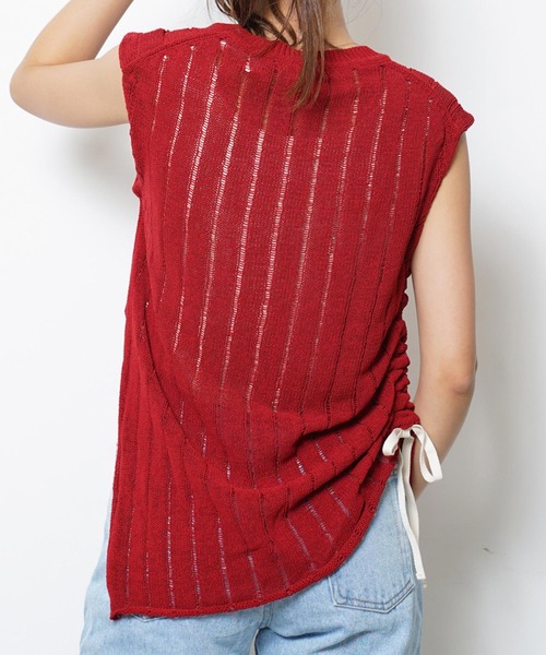 VINCA(ヴィンカ)の「VINCA V051820(Tシャツ/カットソー・レディース・レッド/ライトイエロー・ONE SIZE)」の11枚目の写真