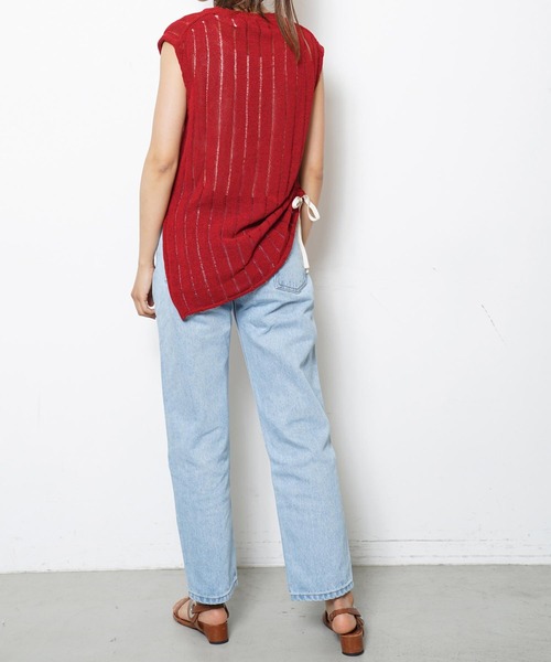 VINCA(ヴィンカ)の「VINCA V051820(Tシャツ/カットソー・レディース・レッド/ライトイエロー・ONE SIZE)」の7枚目の写真