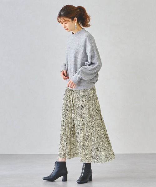 ORiental TRaffic（オリエンタルトラフィック）の「フロントジップヒールブーツ/11403（ブーツ・レディース・ブラック/グレー/ブラウン・M/L/S/LL/3L/SS）」の6枚目の写真