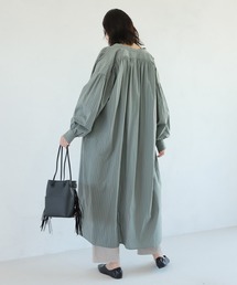 LAKOLE | ソフトコットンギャザーヨークワンピース / 216706(シャツワンピース)