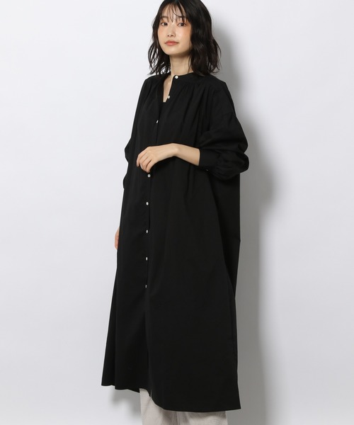 LAKOLE(ラコレ)の「ソフトコットンギャザーヨークワンピース / 216706(シャツワンピース・レディース・テラコッタ/オフホワイト/ミント/ブラック/チャコールグレー・MEDIUM/SMALL)」の13枚目の写真