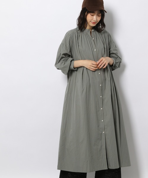 LAKOLE(ラコレ)の「ソフトコットンギャザーヨークワンピース / 216706(シャツワンピース・レディース・テラコッタ/オフホワイト/ミント/ブラック/チャコールグレー・MEDIUM/SMALL)」の15枚目の写真