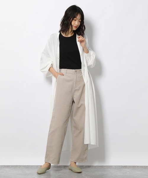 LAKOLE(ラコレ)の「ソフトコットンギャザーヨークワンピース / 216706(シャツワンピース・レディース・テラコッタ/オフホワイト/ミント/ブラック/チャコールグレー・MEDIUM/SMALL)」の16枚目の写真