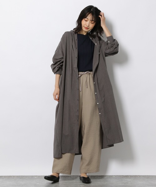 LAKOLE(ラコレ)の「ソフトコットンギャザーヨークワンピース / 216706(シャツワンピース・レディース・テラコッタ/オフホワイト/ミント/ブラック/チャコールグレー・MEDIUM/SMALL)」の20枚目の写真