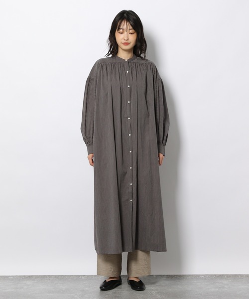 LAKOLE(ラコレ)の「ソフトコットンギャザーヨークワンピース / 216706(シャツワンピース・レディース・テラコッタ/オフホワイト/ミント/ブラック/チャコールグレー・MEDIUM/SMALL)」の22枚目の写真