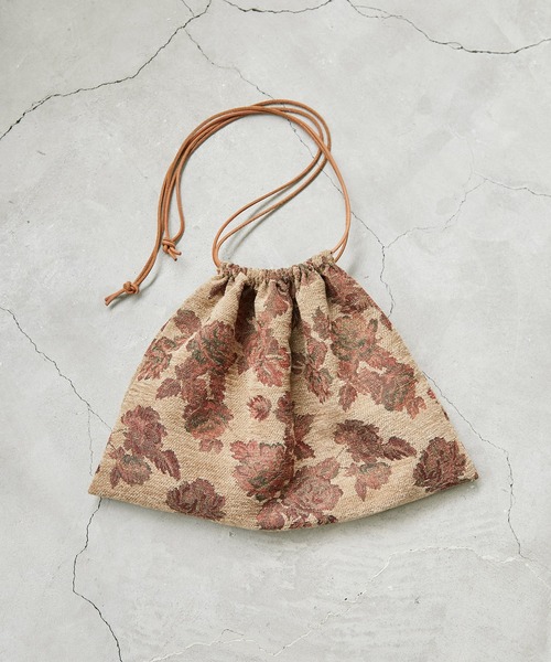 nitca（ニトカ）の「ゴブラン 巾着バッグ（エコバッグ/サブバッグ・レディース・ベージュ/カーキ・FREE）」の7枚目の写真