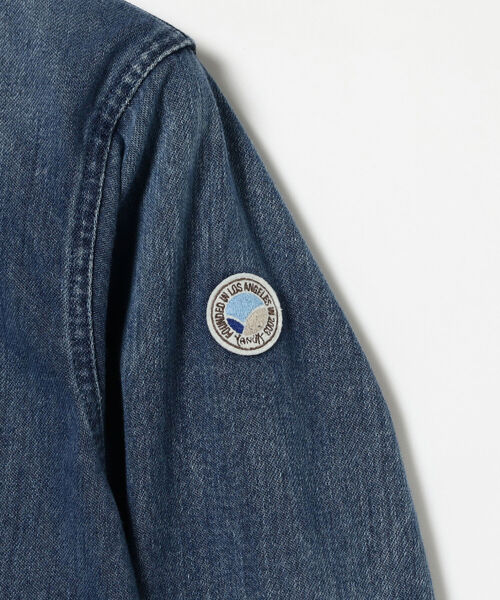 YANUK（ヤヌーク）の「YANUK / DENIT フード パーカ（パーカー・メンズ・ベージュ/インディゴブルー・SMALL/LARGE/MEDIUM）」の10枚目の写真