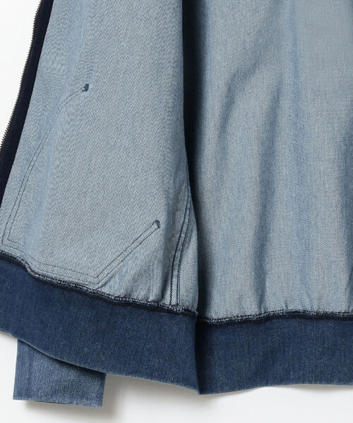 YANUK（ヤヌーク）の「YANUK / DENIT フード パーカ（パーカー・メンズ・ベージュ/インディゴブルー・SMALL/LARGE/MEDIUM）」の12枚目の写真