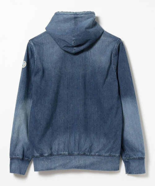 YANUK（ヤヌーク）の「YANUK / DENIT フード パーカ（パーカー・メンズ・ベージュ/インディゴブルー・SMALL/LARGE/MEDIUM）」の15枚目の写真