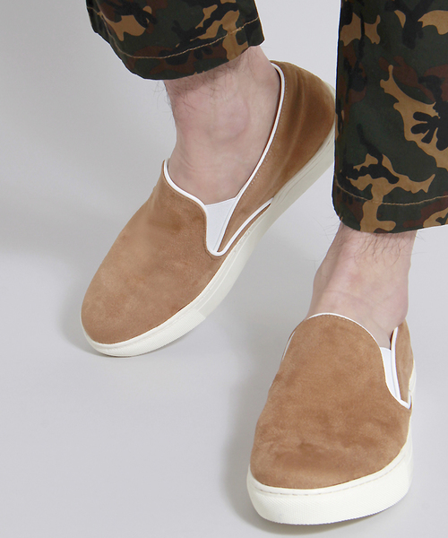 WEGO（ウィゴー）の「WEGO/スリッポンスニーカー（スニーカー・メンズ・ブルー/その他1/その他2/その他3/ブラック/グレー/ベージュ・LARGE/MEDIUM）」の4枚目の写真