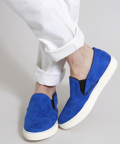 WEGO（ウィゴー）の「WEGO/スリッポンスニーカー（スニーカー・メンズ・ブルー/その他1/その他2/その他3/ブラック/グレー/ベージュ・LARGE/MEDIUM）」の5枚目の写真