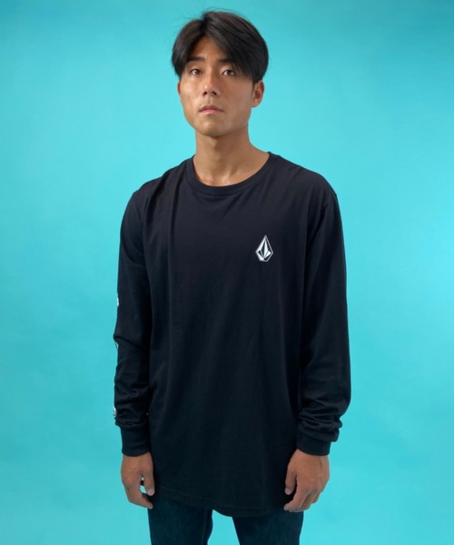 VOLCOM（ボルコム）の「VOLCOM/ボルコム スリーブプリント ロンT A3632100（Tシャツ/カットソー・メンズ・ホワイト/ブラック/グレー・S/M/L/XL）」の6枚目の写真