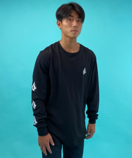 VOLCOM（ボルコム）の「VOLCOM/ボルコム スリーブプリント ロンT A3632100（Tシャツ/カットソー・メンズ・ホワイト/ブラック/グレー・S/M/L/XL）」の7枚目の写真