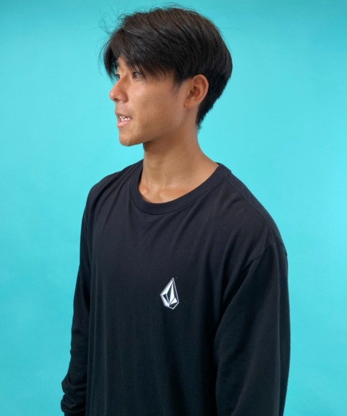 VOLCOM（ボルコム）の「VOLCOM/ボルコム スリーブプリント ロンT A3632100（Tシャツ/カットソー・メンズ・ホワイト/ブラック/グレー・S/M/L/XL）」の9枚目の写真