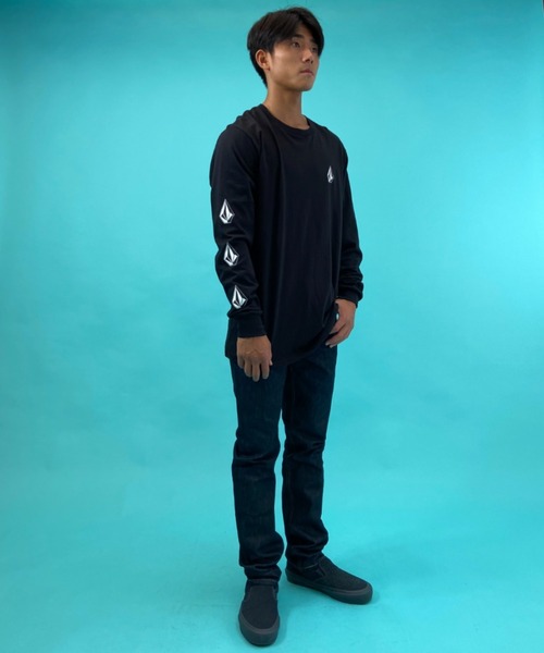 VOLCOM（ボルコム）の「VOLCOM/ボルコム スリーブプリント ロンT A3632100（Tシャツ/カットソー・メンズ・ホワイト/ブラック/グレー・S/M/L/XL）」の14枚目の写真