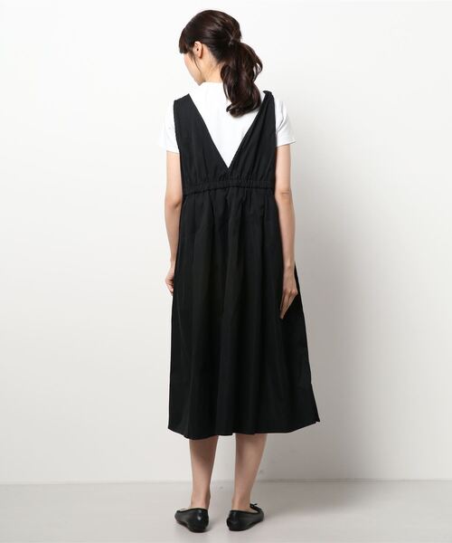 ehka sopo(エヘカソポ)の「タックジャンスカ(ジャンパースカート・レディース・ブラック/ベージュ/グレー・フリ-)」の5枚目の写真