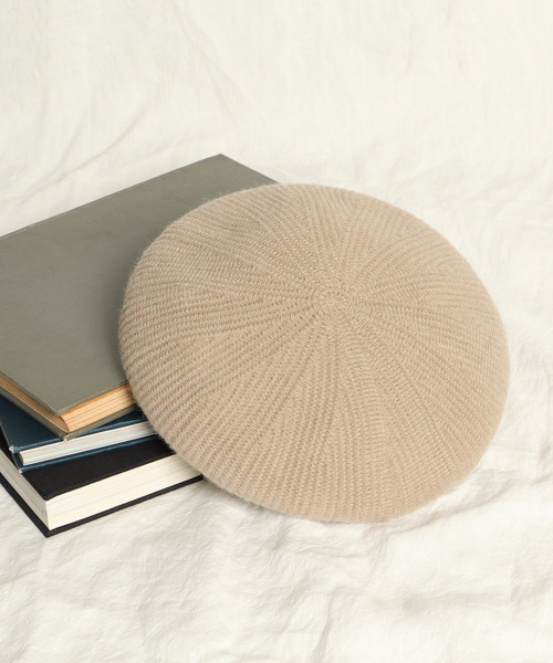LBC(エルビーシー)の「リブニットベレー(ハンチング/ベレー帽・レディース・ブラック/グレー/ブルー/ベージュ・FREE)」の4枚目の写真