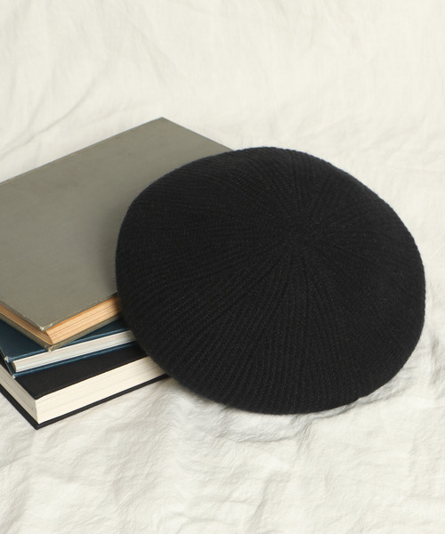 LBC(エルビーシー)の「リブニットベレー(ハンチング/ベレー帽・レディース・ブラック/グレー/ブルー/ベージュ・FREE)」の2枚目の写真