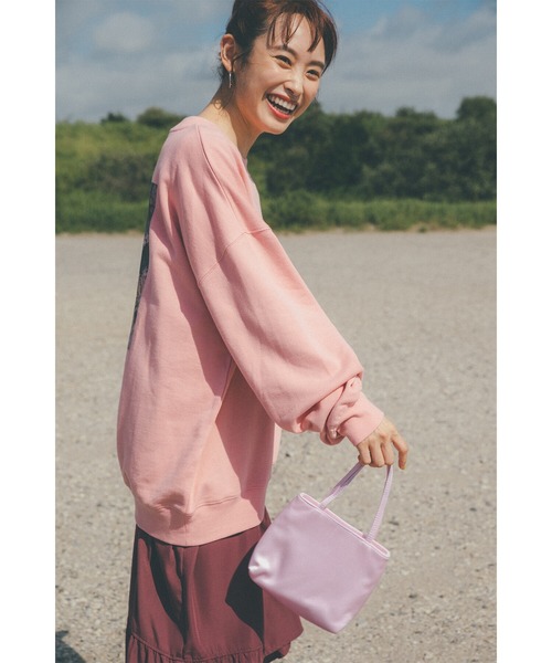 haco!（ハコ）の「【高橋愛さんコラボ】ユニセックスで着られる バックフォトプリントのPBPオーガニックコットンスウェット by LOVE&PEACE PROJECT（スウェット・レディース・ピンク・LARGE/MEDIUM）」の11枚目の写真