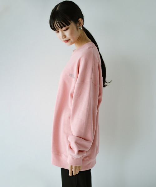 haco!（ハコ）の「【高橋愛さんコラボ】ユニセックスで着られる バックフォトプリントのPBPオーガニックコットンスウェット by LOVE&PEACE PROJECT（スウェット・レディース・ピンク・LARGE/MEDIUM）」の9枚目の写真