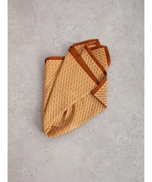 AMERICAN HOLIC（アメリカンホリック）の「ビット柄ツイルスカーフ（ストール/ショール・レディース・サックスブルー/イエロー/キャメル・FREE）」の12枚目の写真