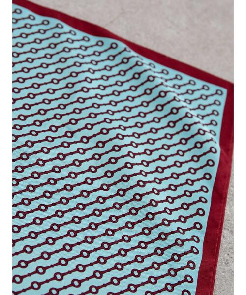 AMERICAN HOLIC（アメリカンホリック）の「ビット柄ツイルスカーフ（ストール/ショール・レディース・サックスブルー/イエロー/キャメル・FREE）」の9枚目の写真