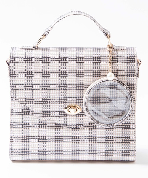 WEGO（ウィゴー）の「WEGO/スカラップ痛ショルダーバッグ（ショルダーバッグ・レディース・ライトグレー/ブラック/オフホワイト/サックスブルー/ベージュ系その他/ライトパープル/ワイン/その他1・FREE）」の14枚目の写真