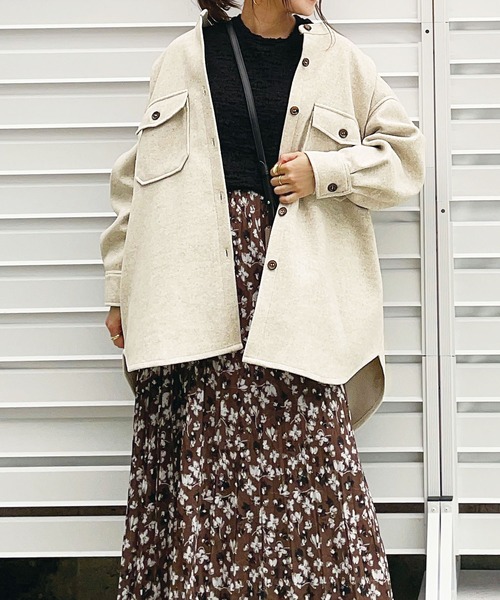 GeeRA(ジーラ)の「メルトンCPOジャケット(その他アウター・レディース・ブラウン/アイボリー・X-LARGE/LARGE/MEDIUM)」の2枚目の写真