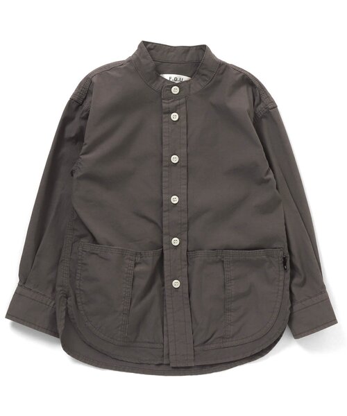 F.O.U（エフオーユー）の「ポケットシャツ（シャツ/ブラウス・キッズ・ライム/チャコール/ネイビー・120/130/100/110/160/140/150）」の2枚目の写真