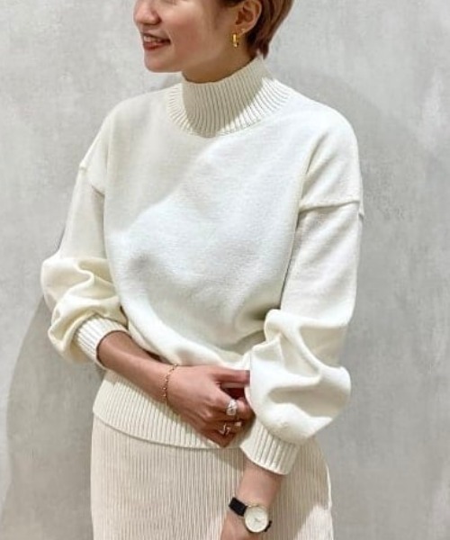 期間限定販売送料無料 セール Demi Luxe Beams コットン混 パフスリーブニット ニット セーター Demi Luxe Beams デミルクス ビームス のファッション 売れ筋が最安値挑戦 Arenatheatre Net